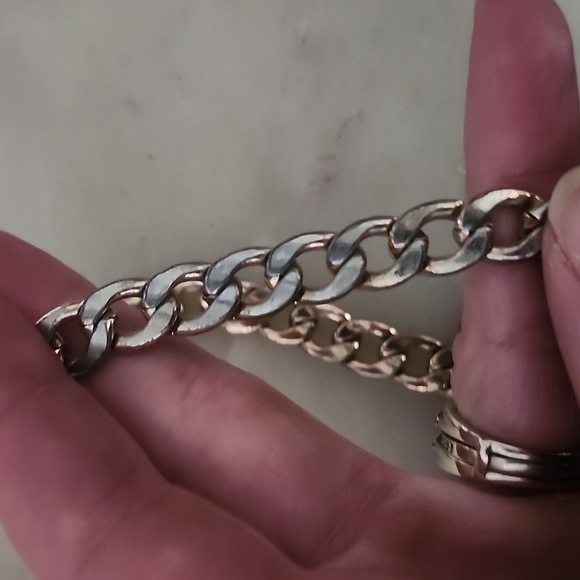 Heart Lock and Key Gold Tone Chain Pendant Necklace - Picture 9 of 16